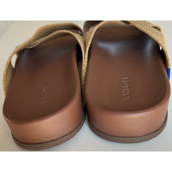 Rothy's The Weekend Golden Sun Slip On Slides 13 - Picture 9 of 15